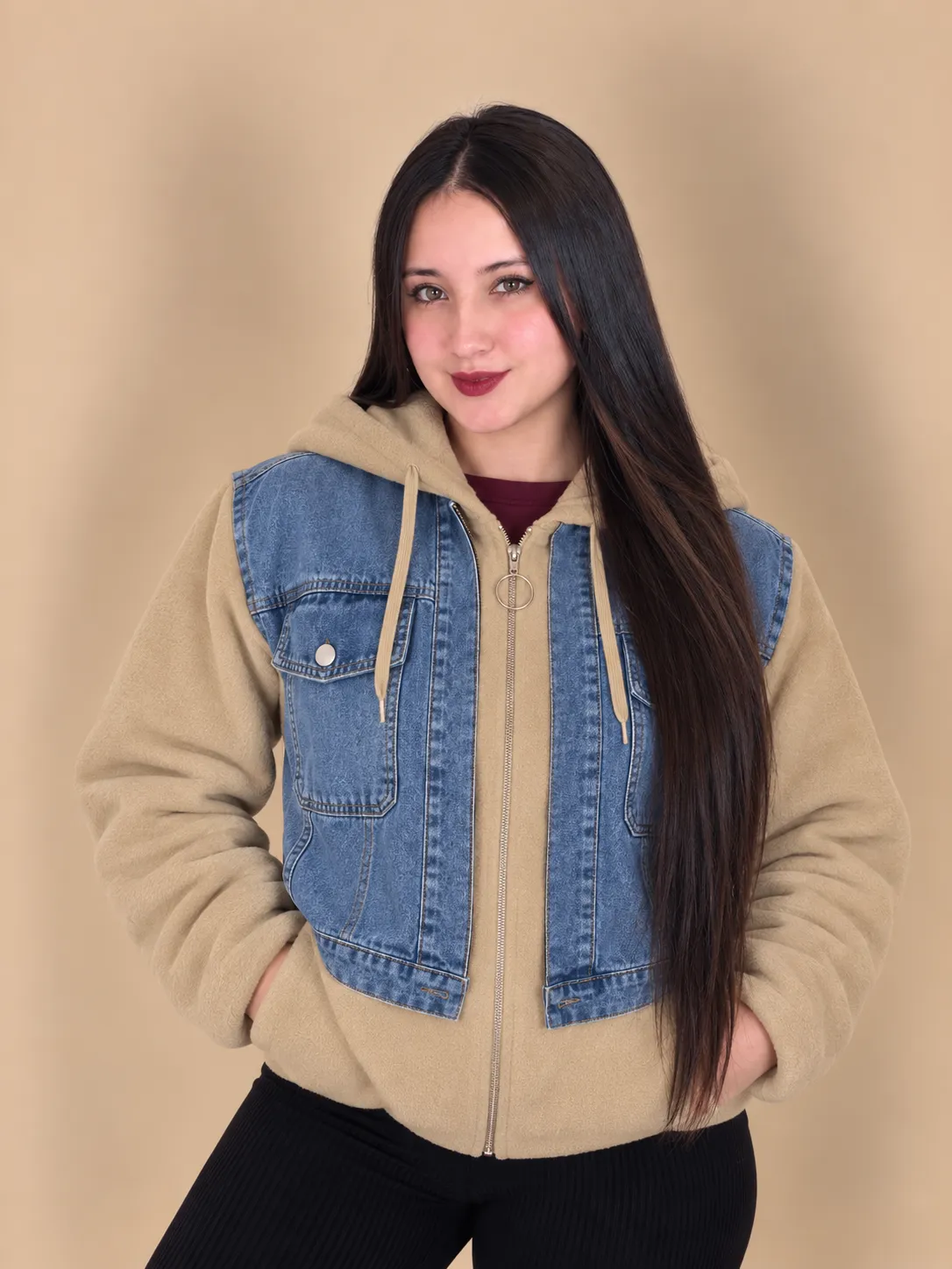 Chaqueta Teddy Denim