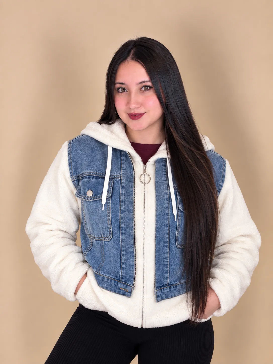 Chaqueta Teddy Denim